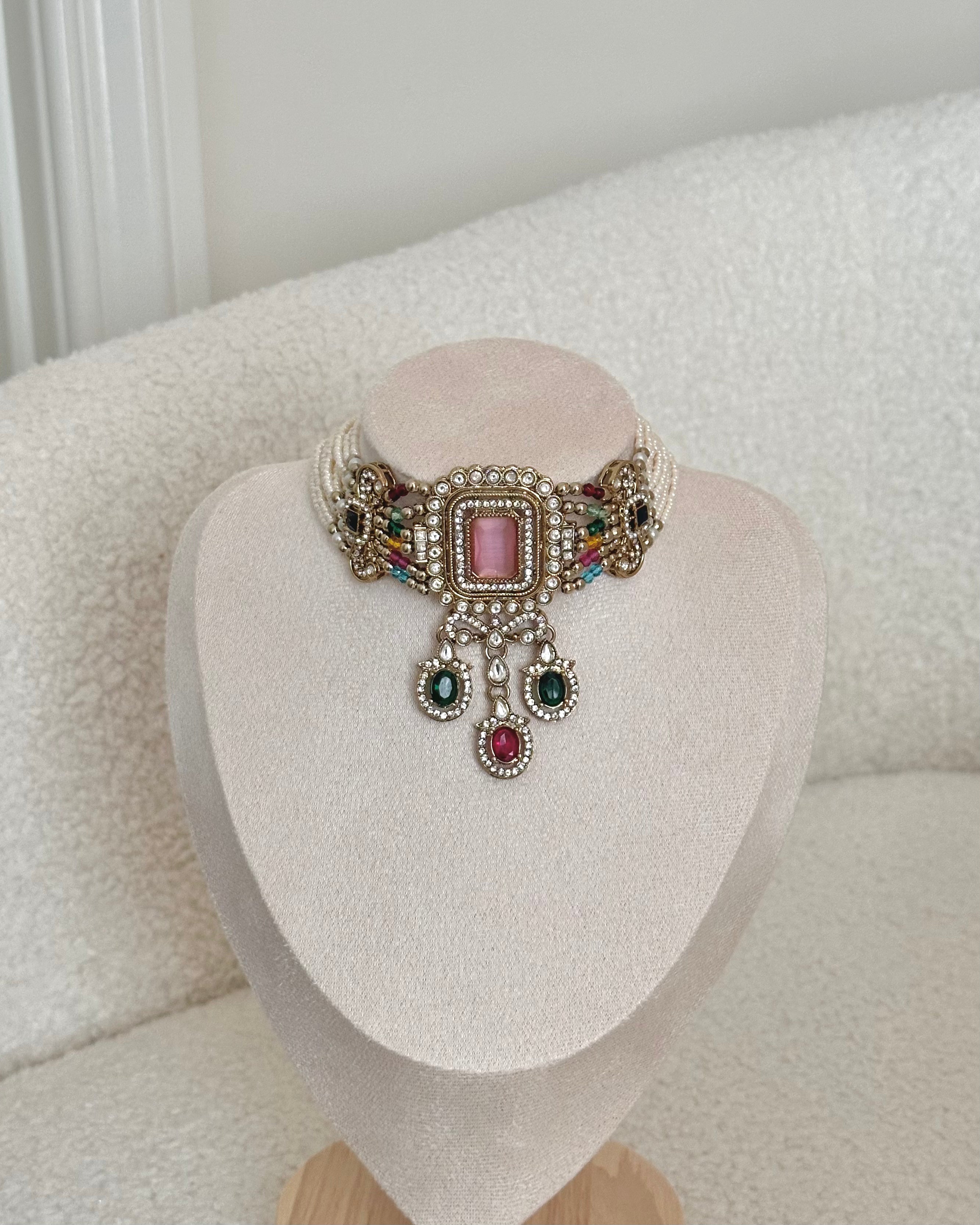 Aafiya Choker Set | Multi