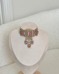 Aafiya Choker Set | Baby Pink