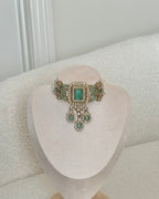 Aafiya Choker Set | Mint Green