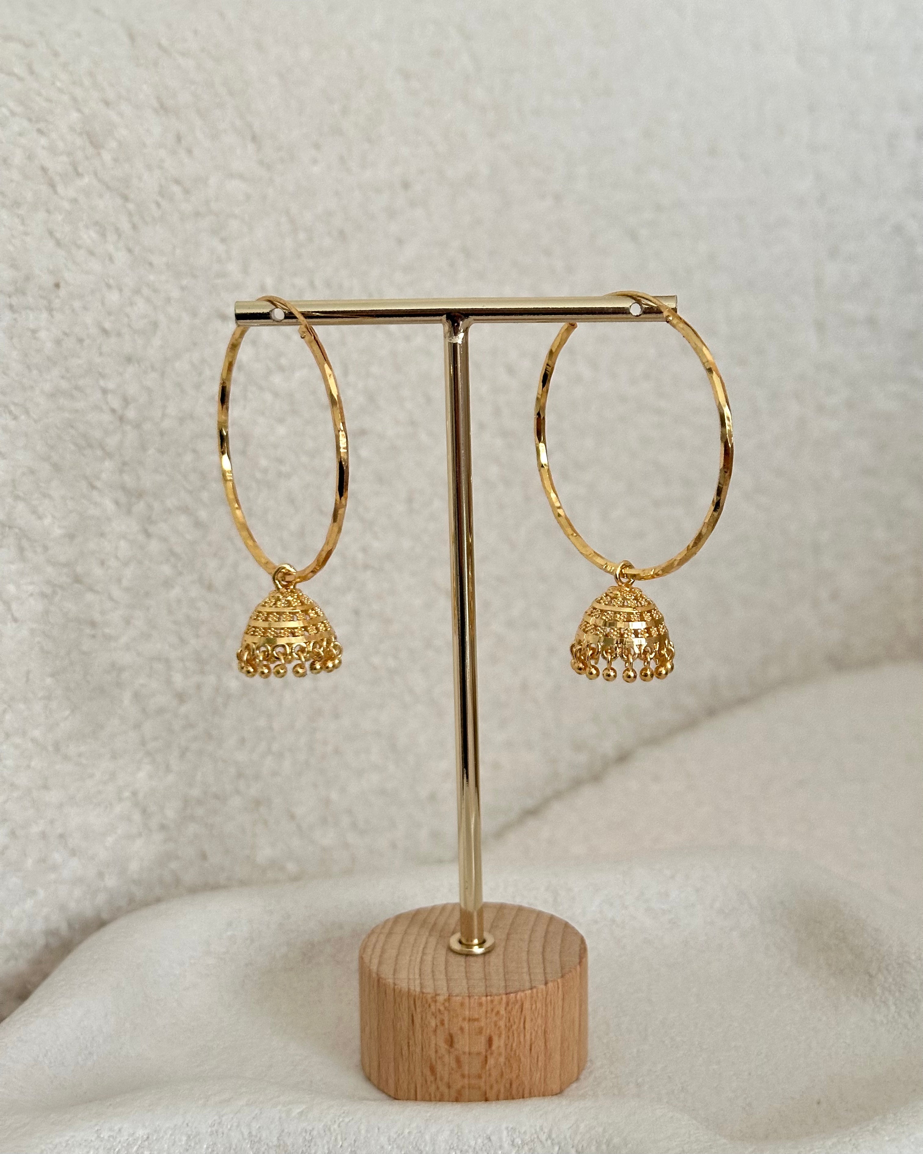 Large Jhumki Hoops