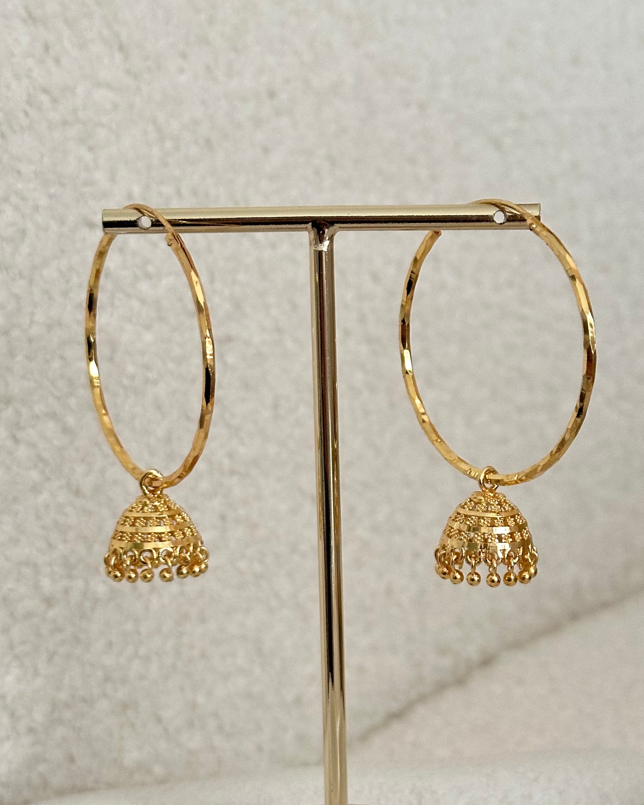 Large Jhumki Hoops