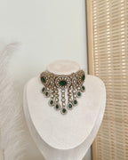 Elara Choker Set | Bottle Green