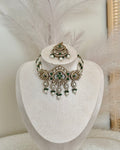 Ankita Choker Set | Bottle Green