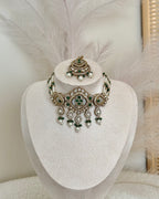 Ankita Choker Set | Bottle Green