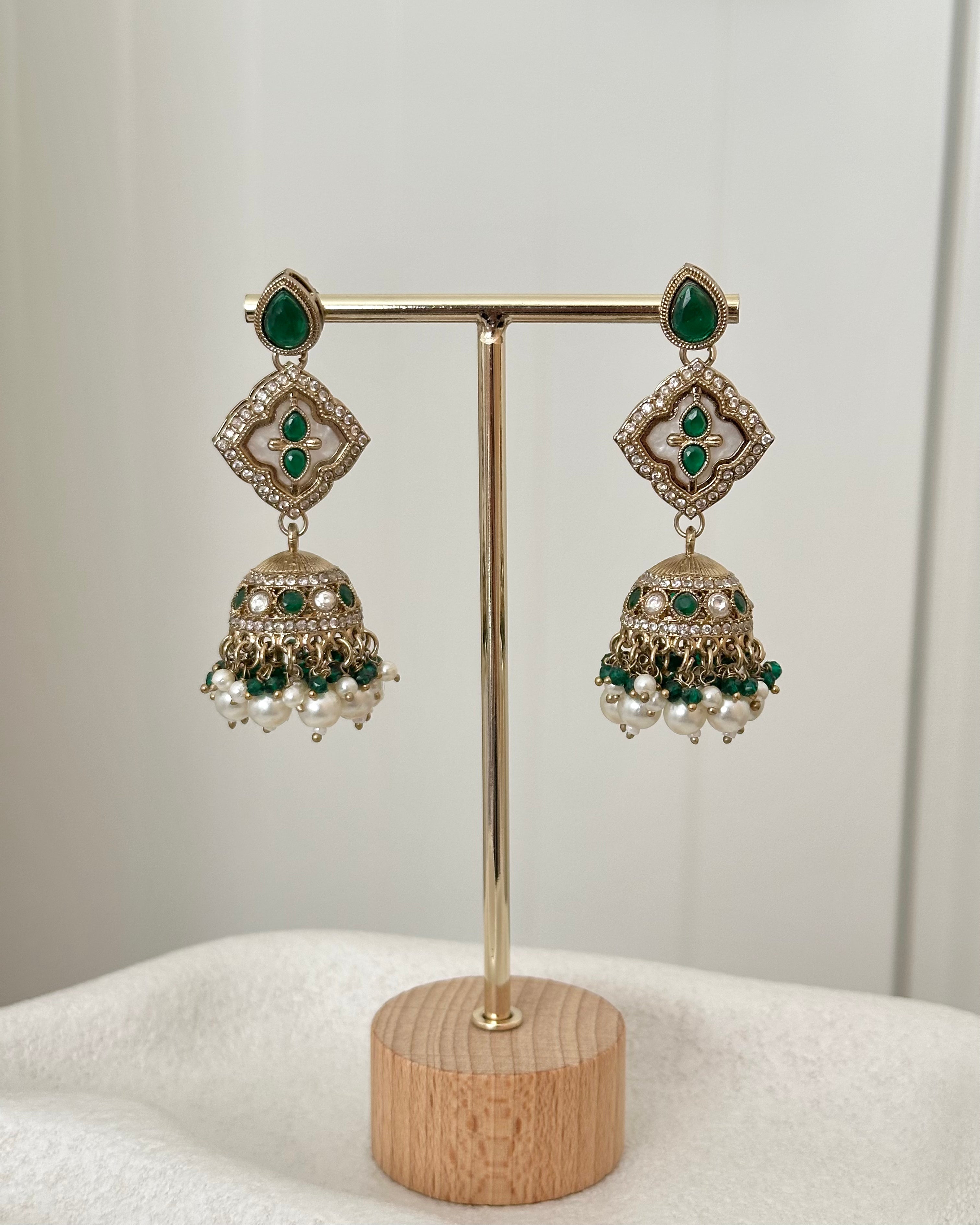 Ankita Choker Set | Bottle Green