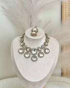 Zeenat Necklace Set | White