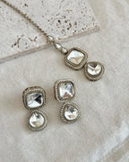 Zeenat Necklace Set | White