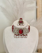 Seraya Choker Set | Maroon