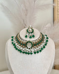 Liyana Necklace Set | Emerald Green