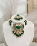Aira Choker Set | Emerald Green