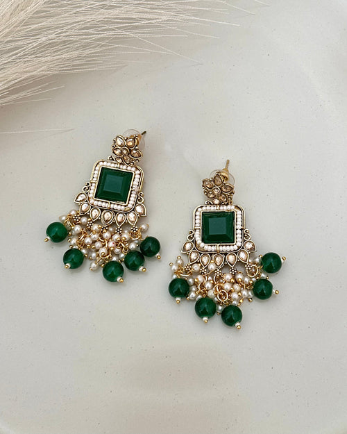 Aira Choker Set | Emerald Green
