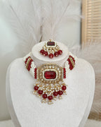 Aira Choker Set | Maroon