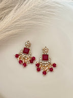 Afreen Choker Set | Maroon