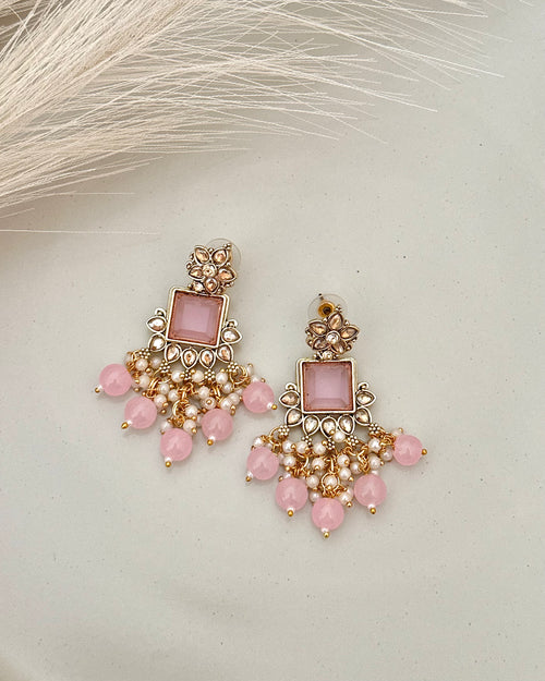 Afreen Choker Set | Baby Pink