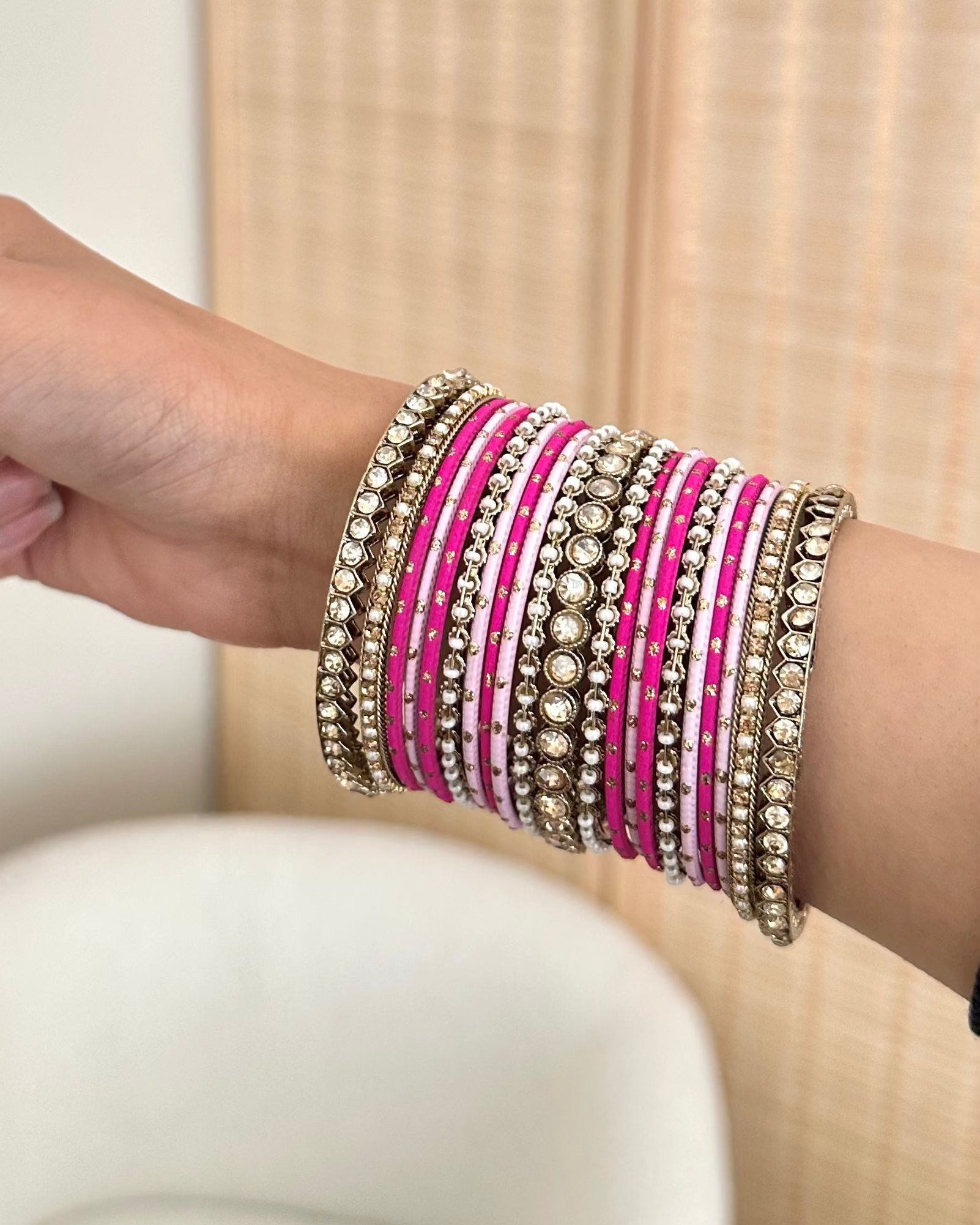Iyla Bangles | Baby Pink & Pink