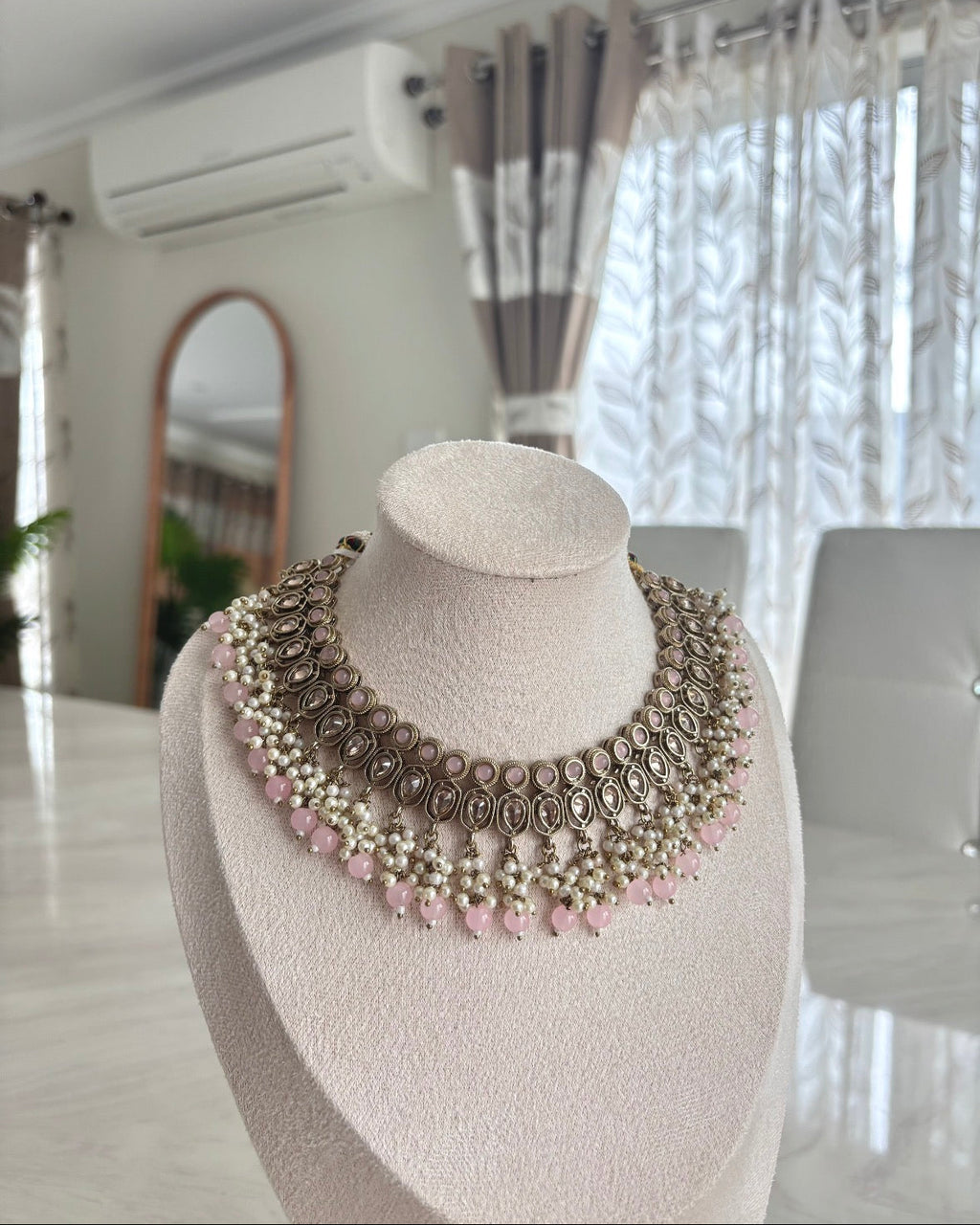 Zara Necklace Set | Baby Pink