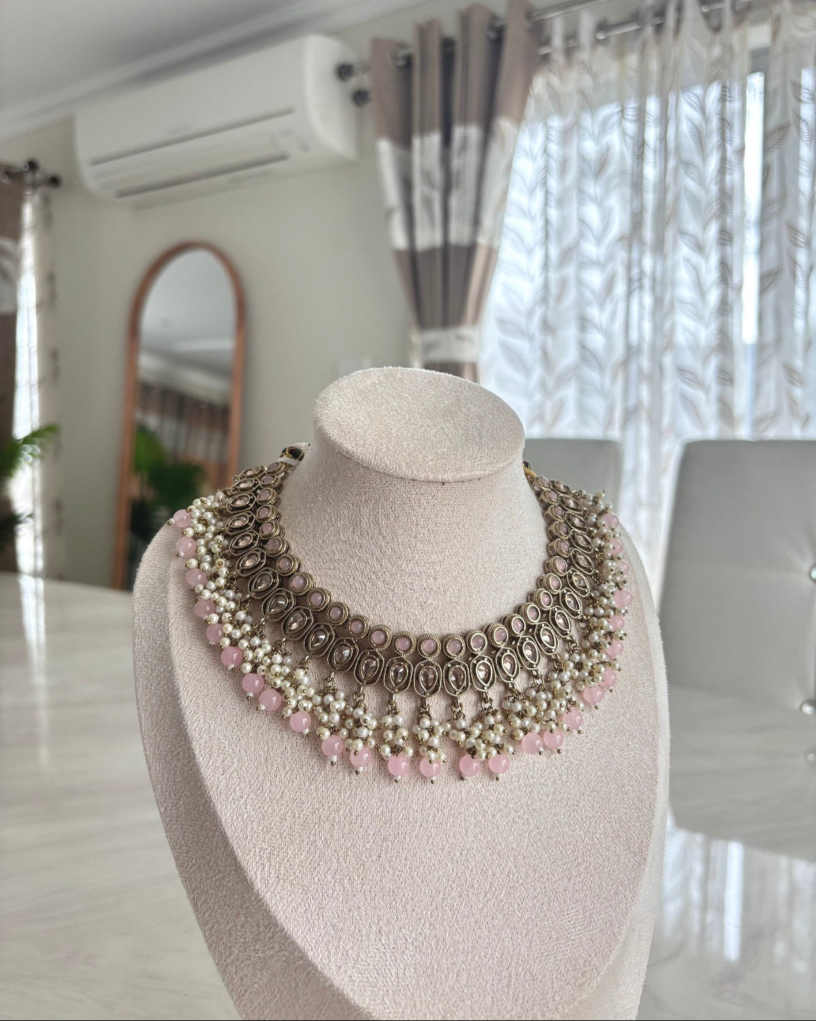 Zara Necklace Set | Baby Pink