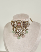 Noor Choker Set | Pink & Mint