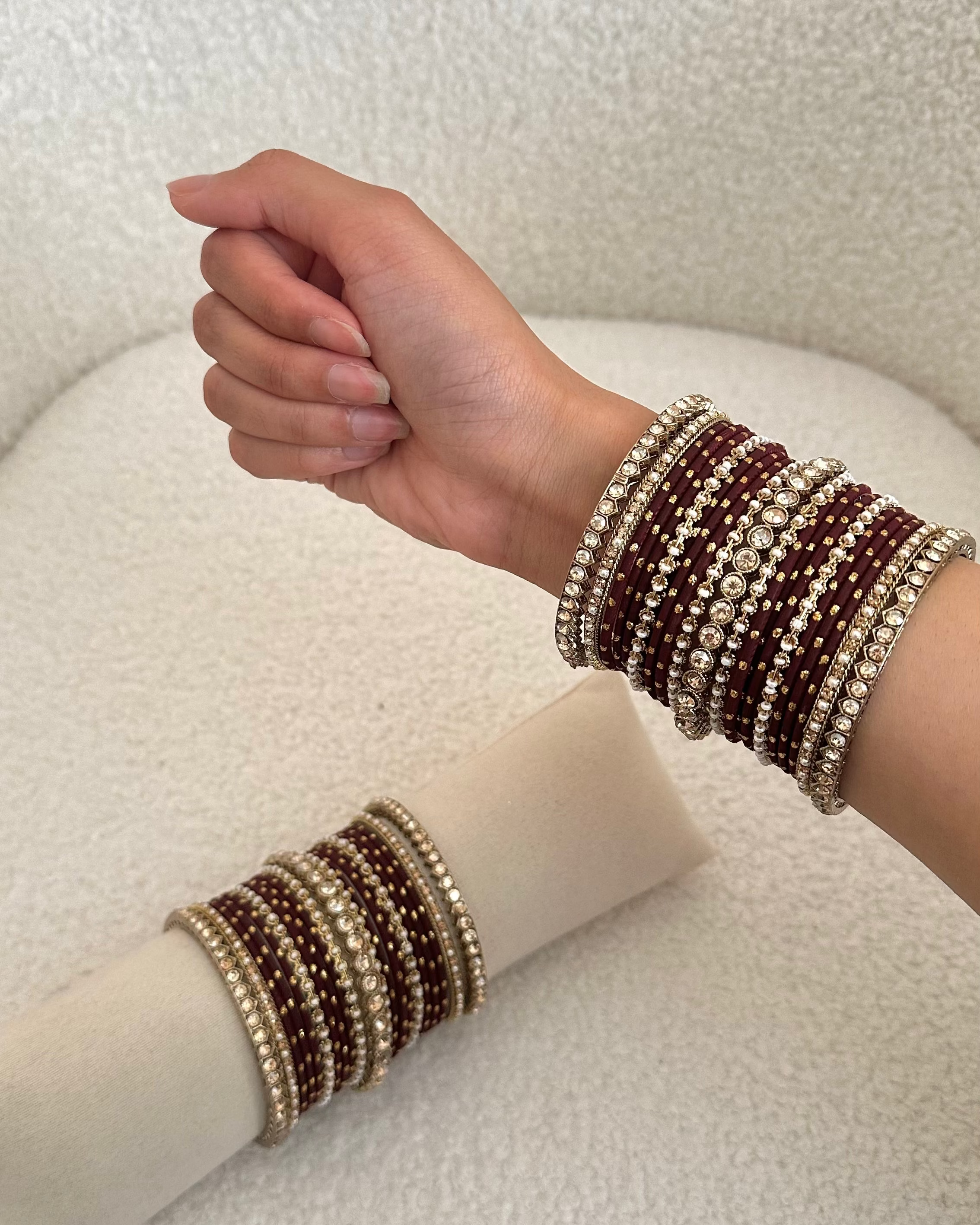 Iyla Bangles | Maroon
