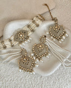 Ishita Choker Set | White