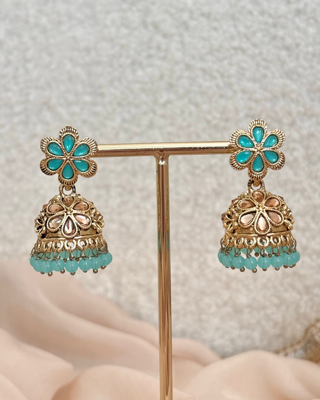 Meher Jhumki | Turquoise