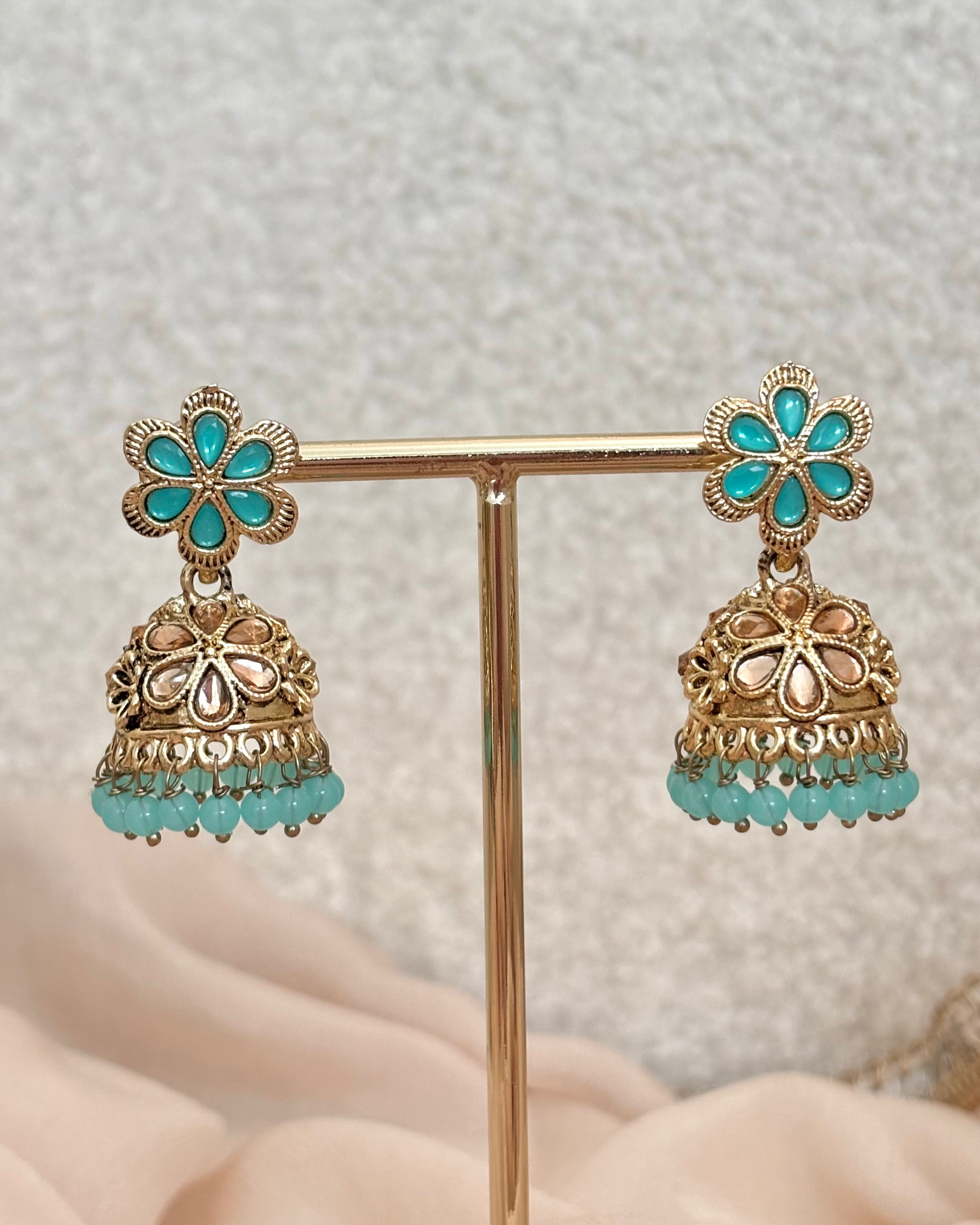 Meher Jhumki | Turquoise