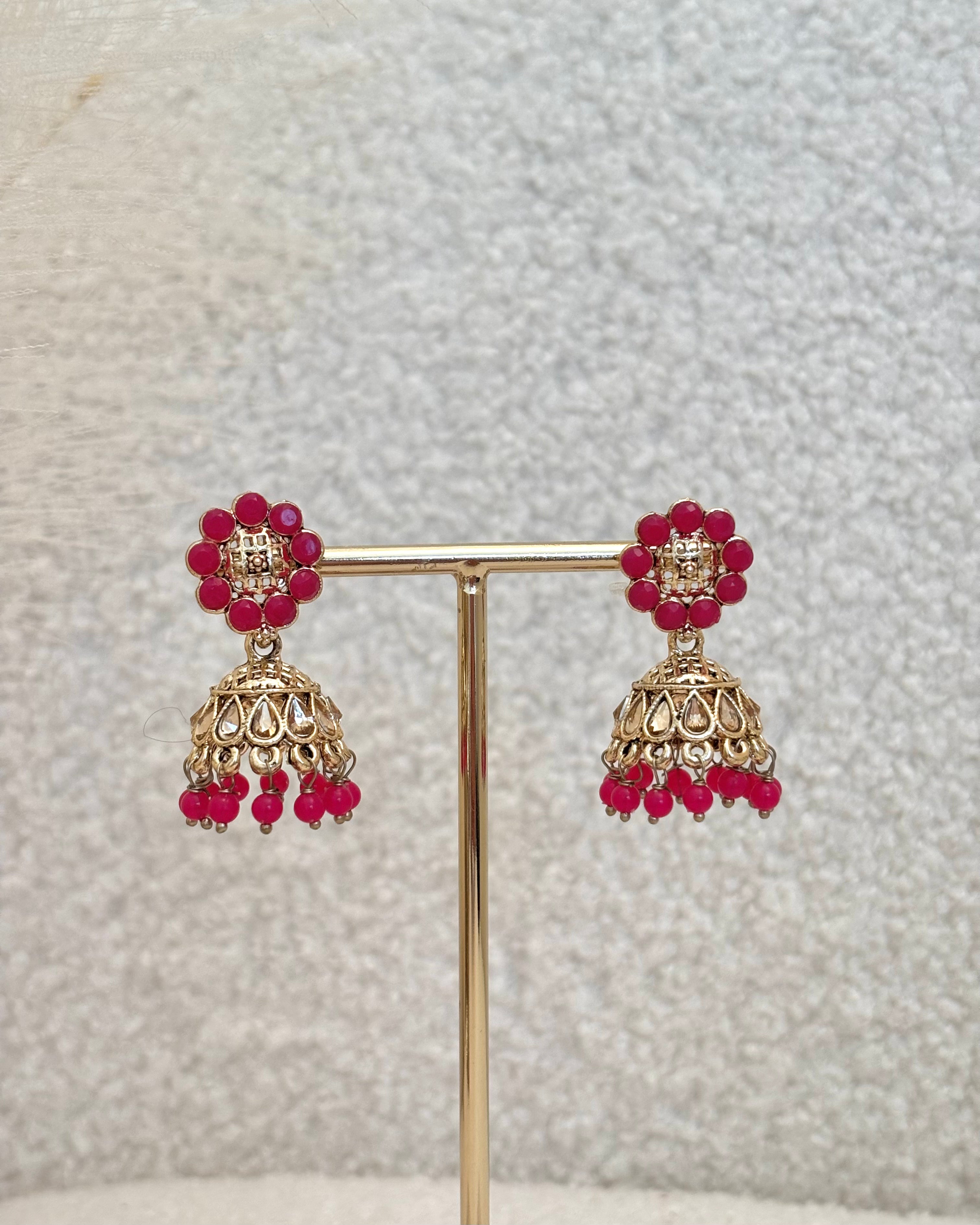 Zara Jhumki | Hot Pink