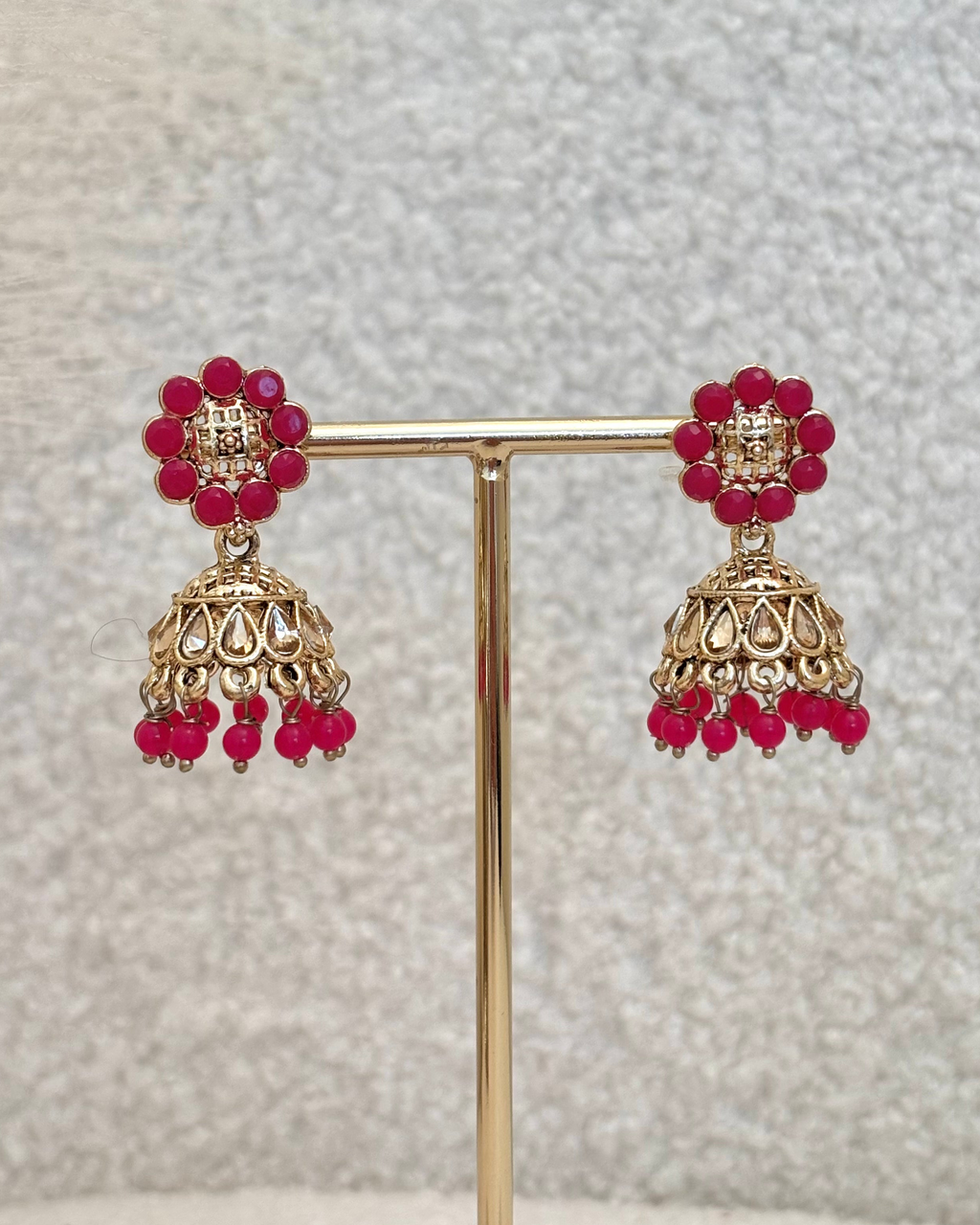 Zara Jhumki | Hot Pink