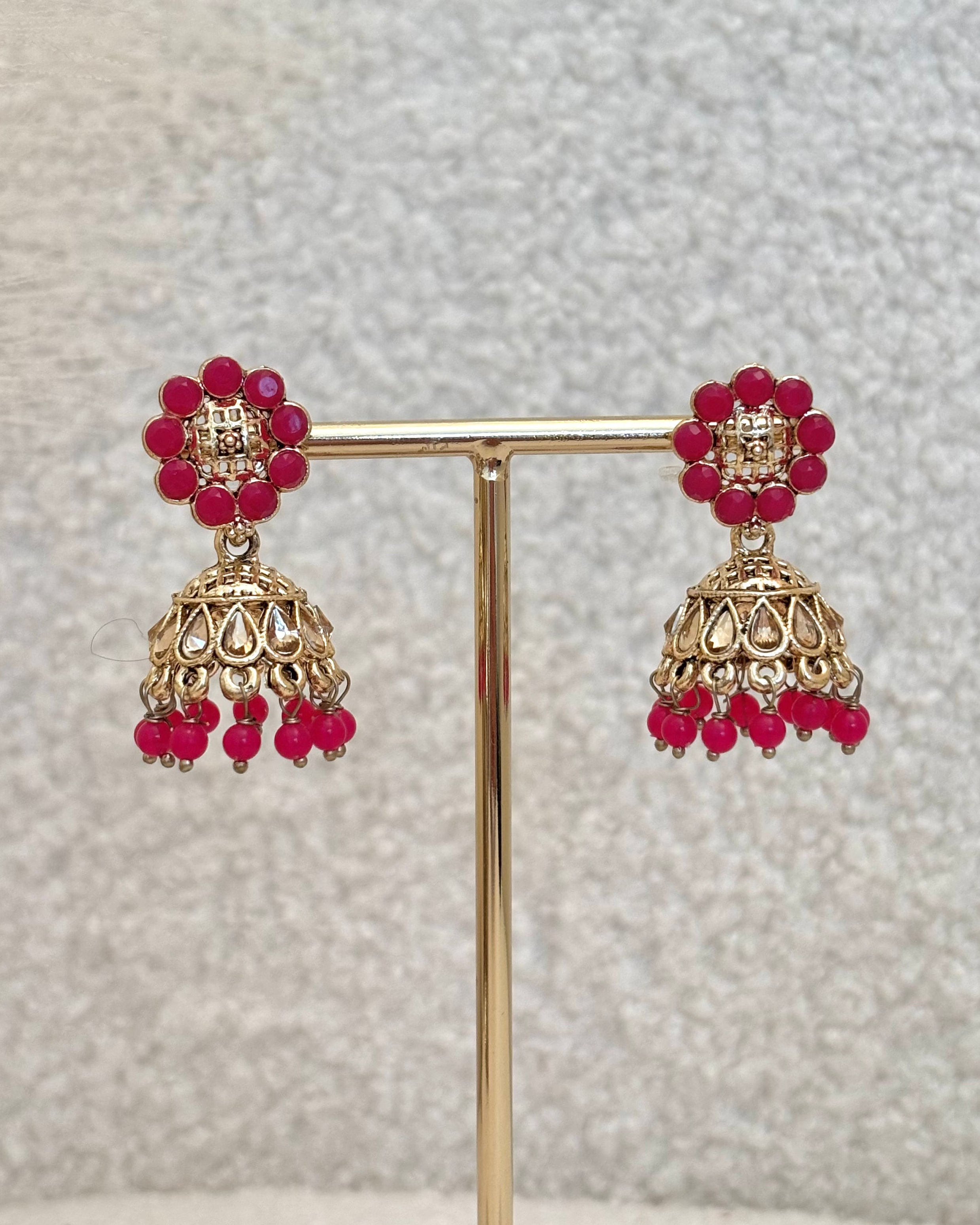 Zara Jhumki | Hot Pink