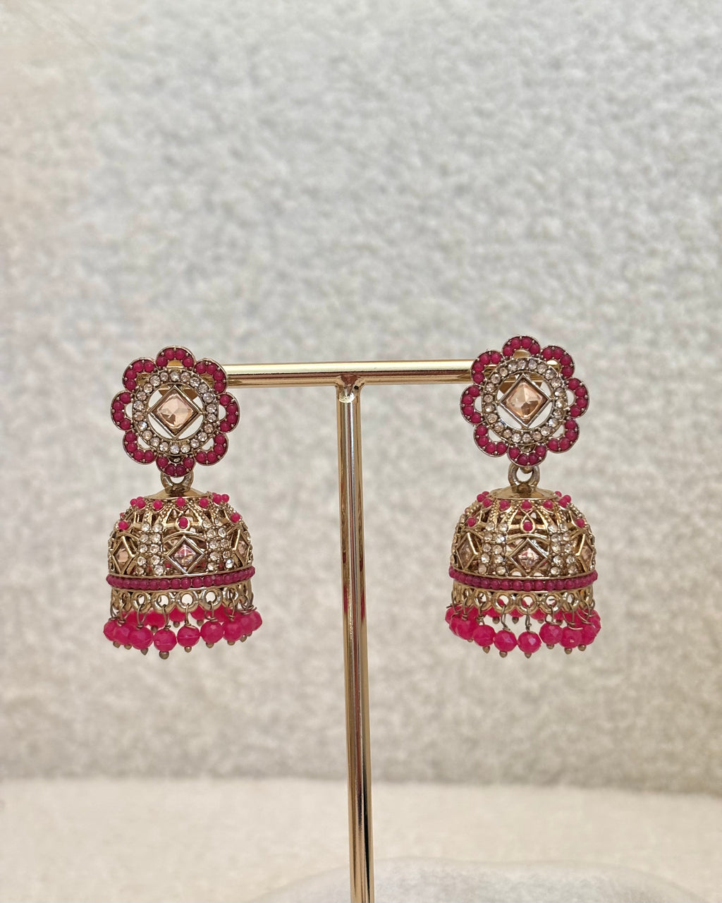 Rania Jhumki | Hot Pink
