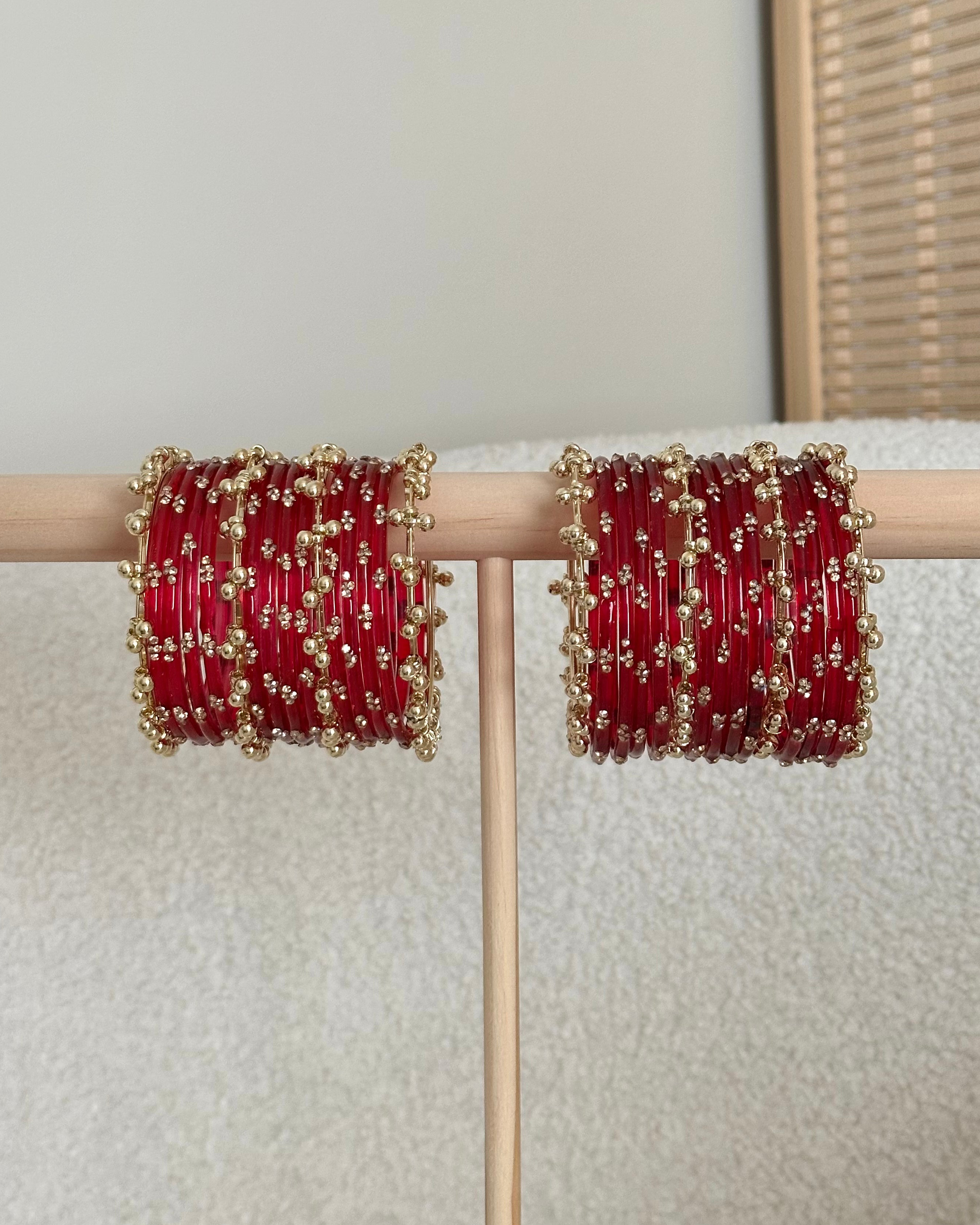 Amina Kashmiri Bangles | Maroon