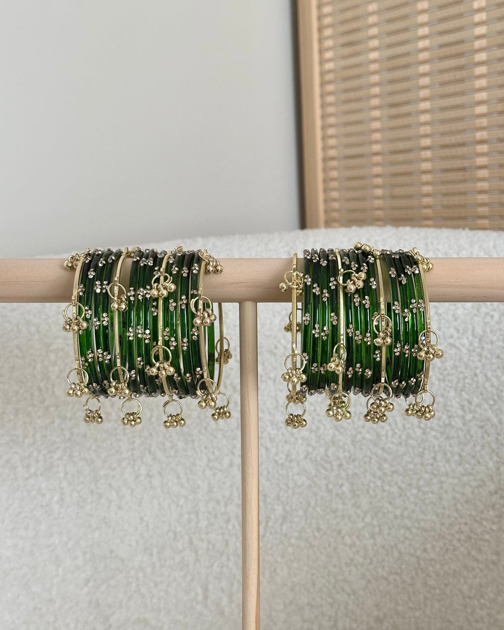 Aisha Kashmiri Bangles | Bottle Green