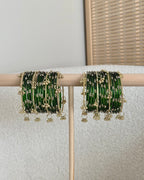 Aisha Kashmiri Bangles | Bottle Green