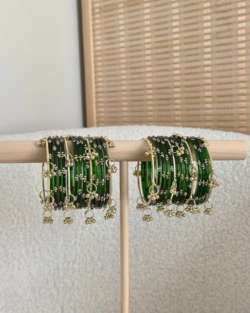 Aisha Kashmiri Bangles | Bottle Green