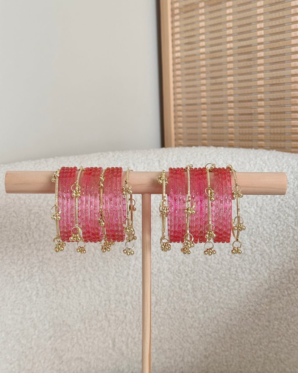 Aisha Kashmiri Bangles | Pink