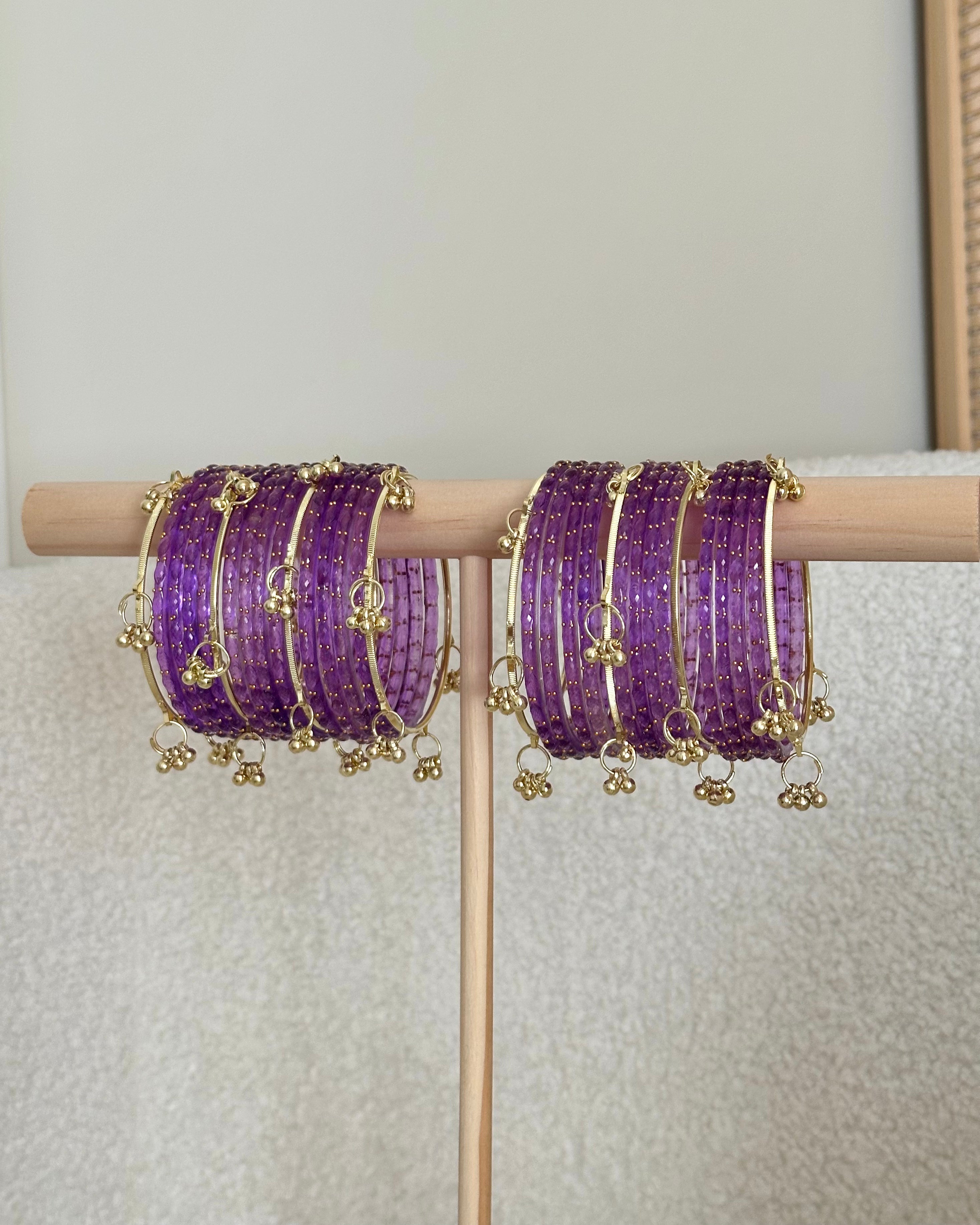 Aisha Kashmiri Bangles | Purple