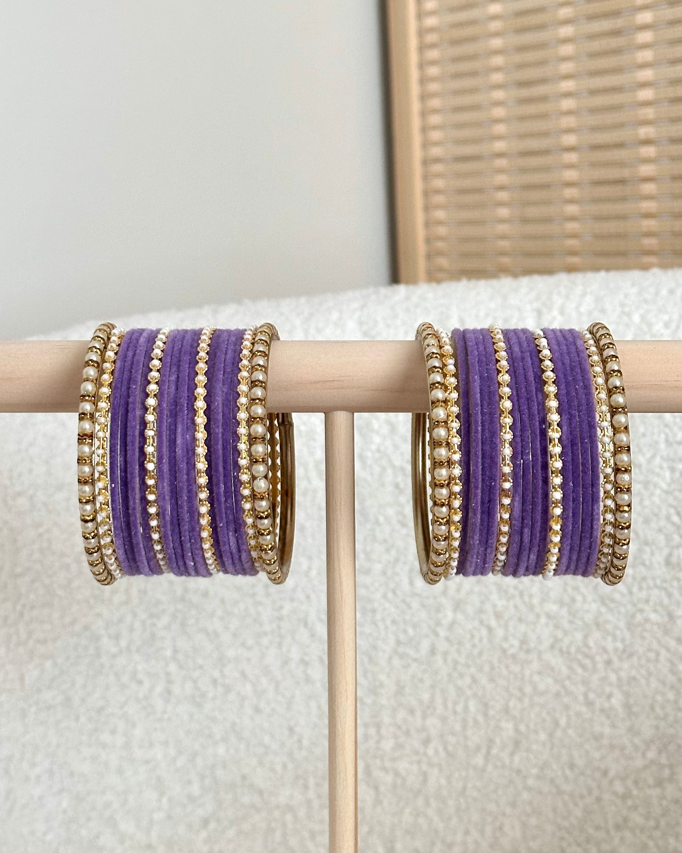 Kina Bangle Set | Purple