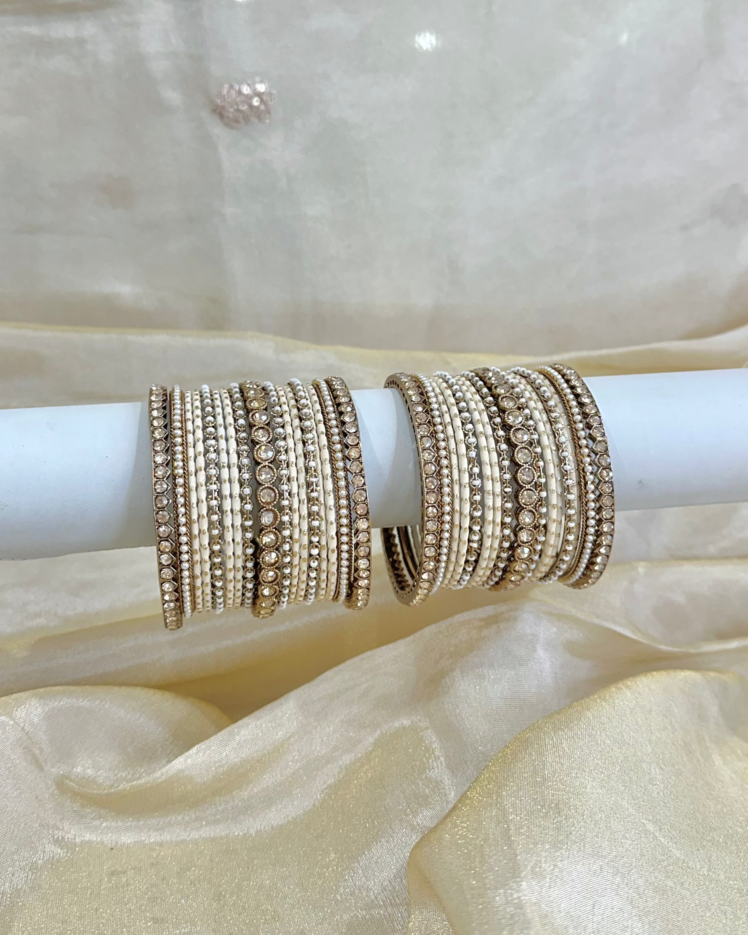 Iyla Bangles | White