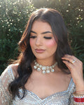 Zeenat Necklace Set | White