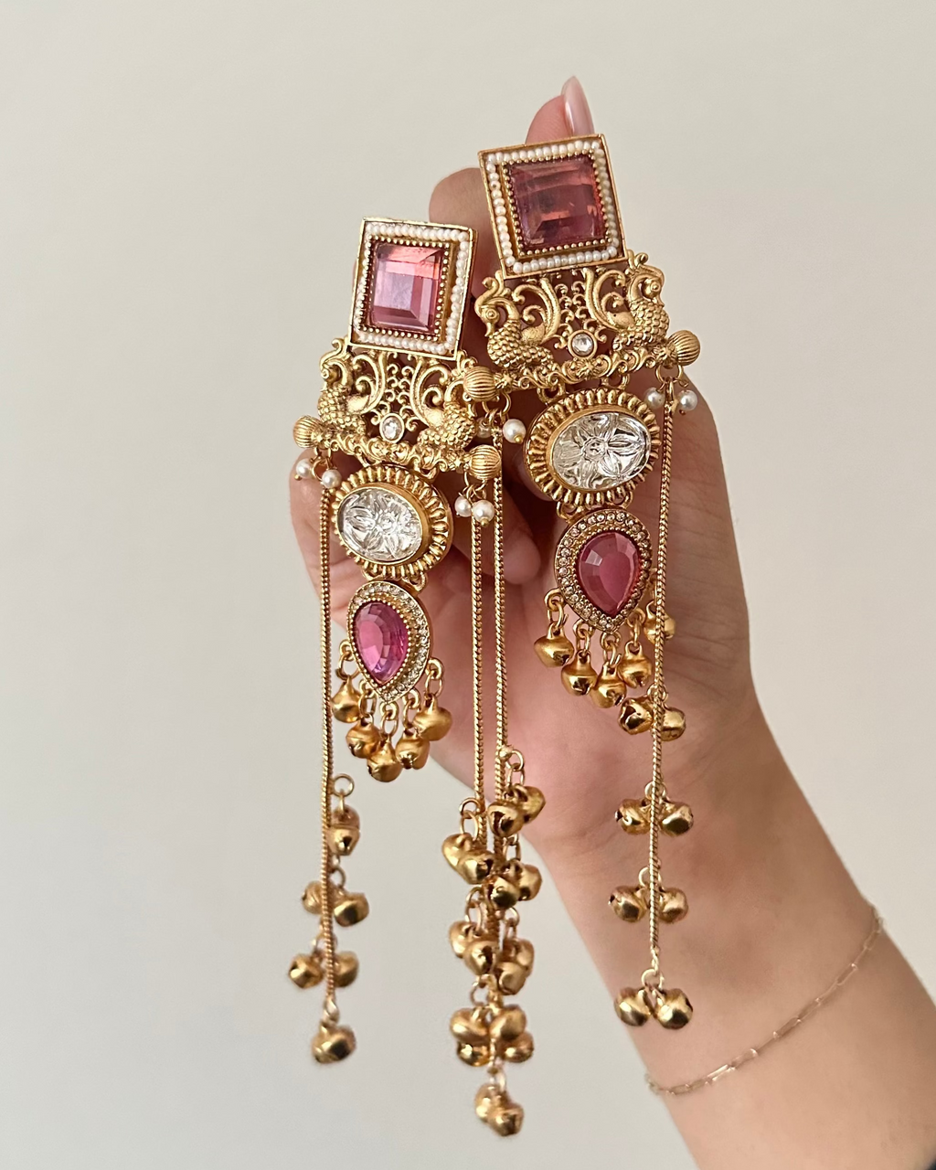 Syra Earrings | Pink