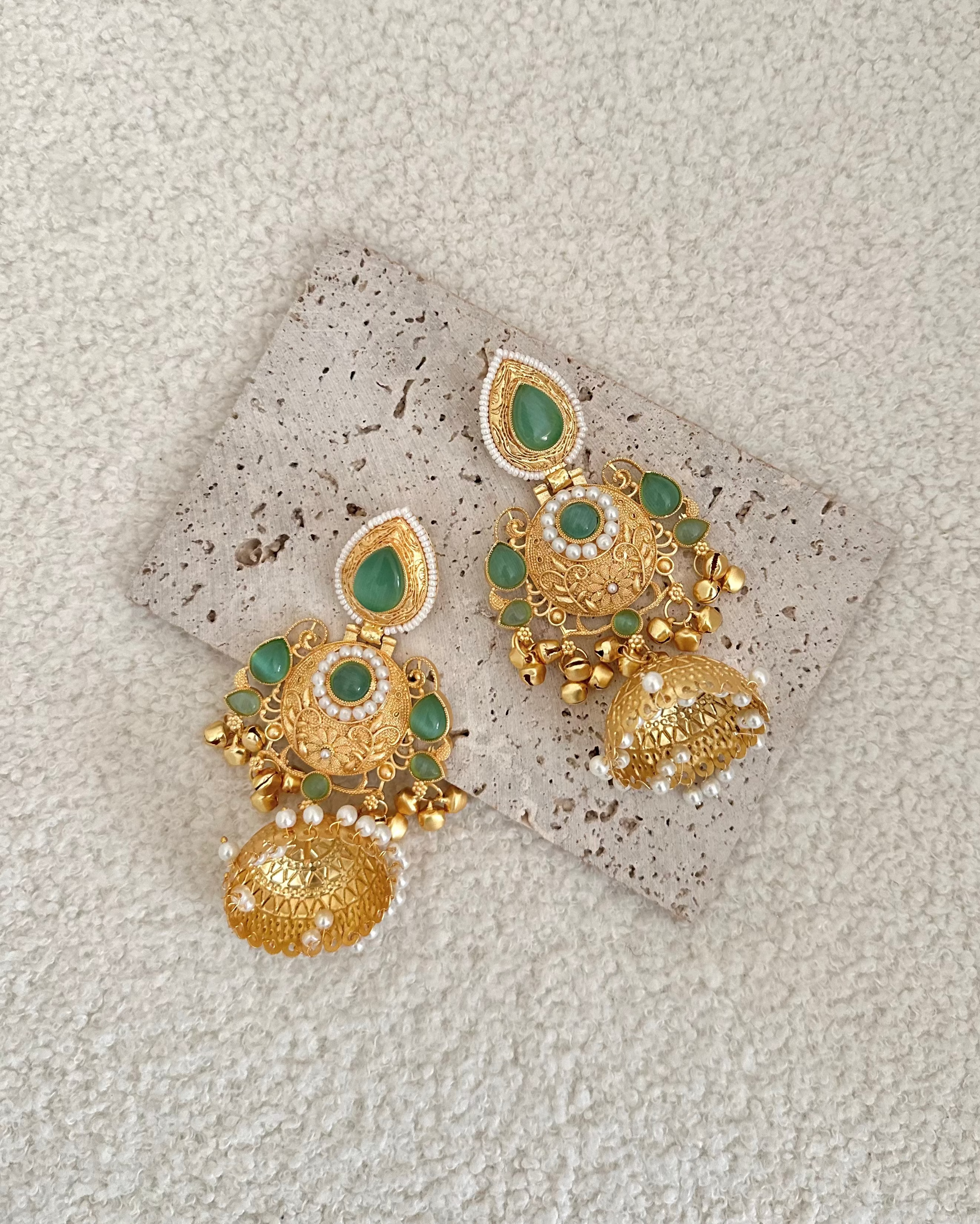 Tara Earrings | Green